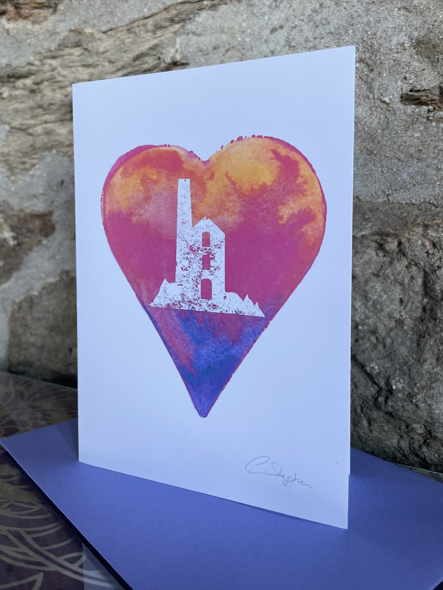 Greeting/Valentines Card - Love Hearts