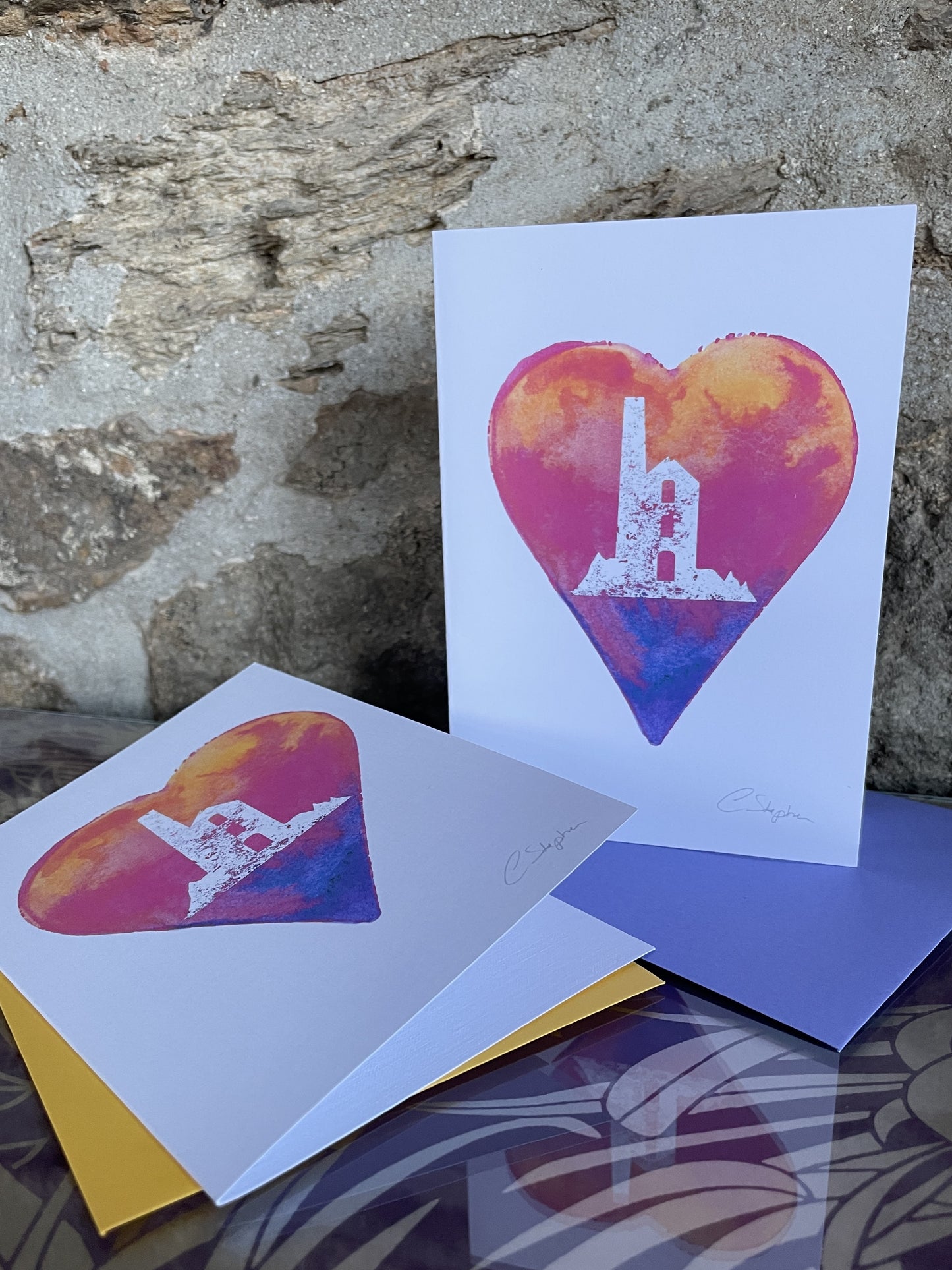 Greeting/Valentines Card - Love Hearts