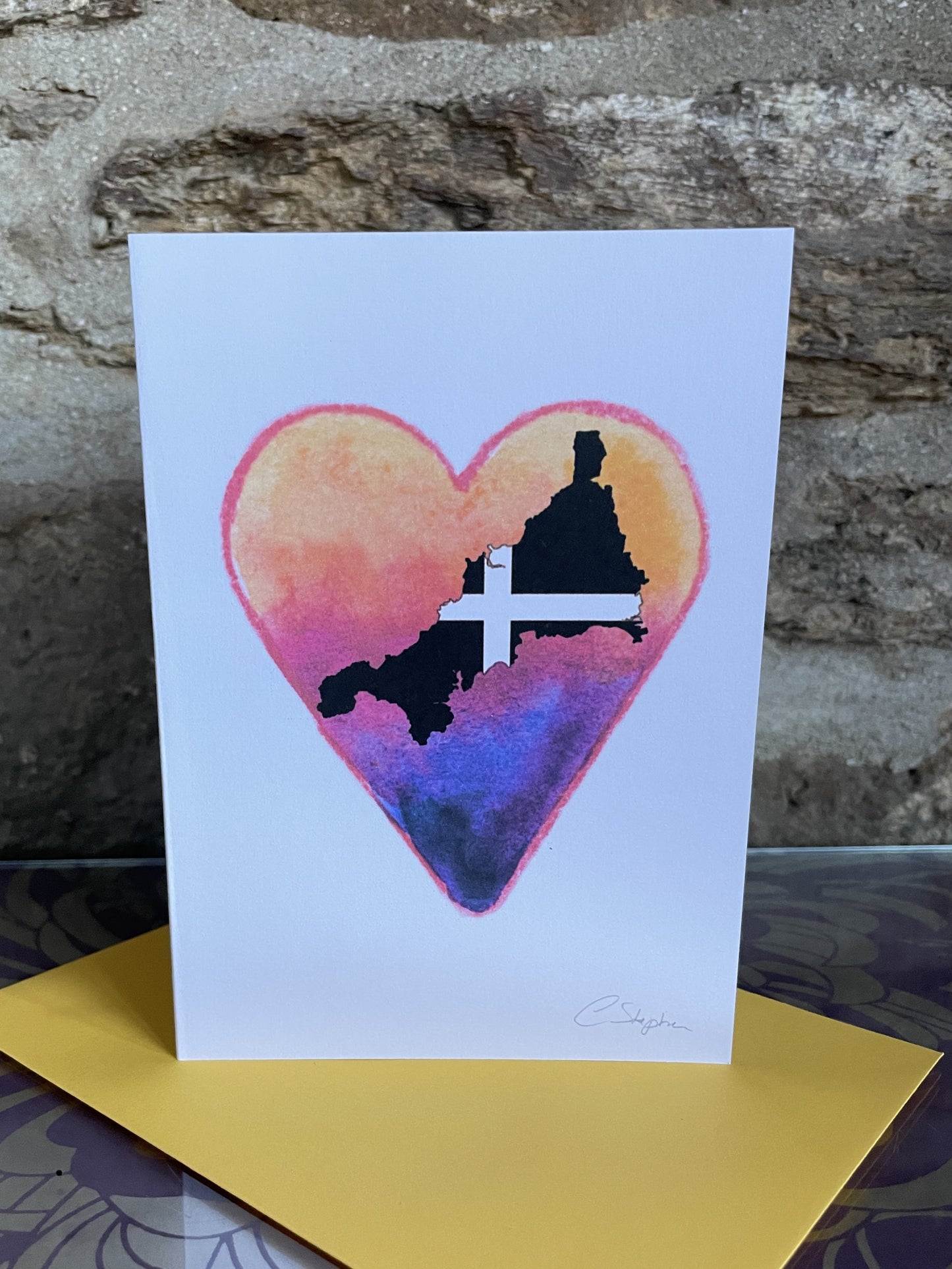 Greeting/Valentines Card - Love Hearts