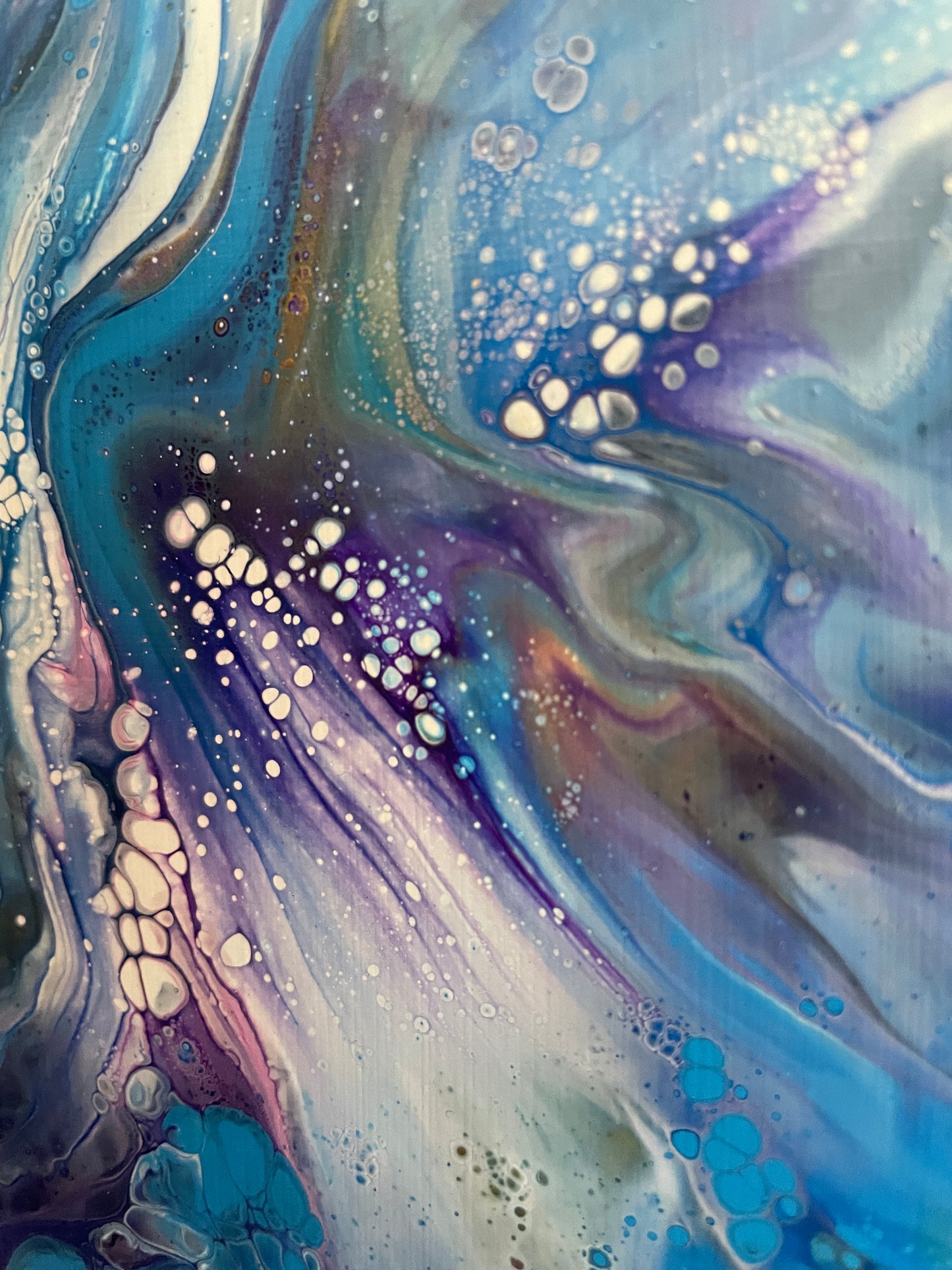 Breathe - Original abstract acrylic painting - 12" (30cm) x 12" (30cm) x 0.7" (1.9cm)