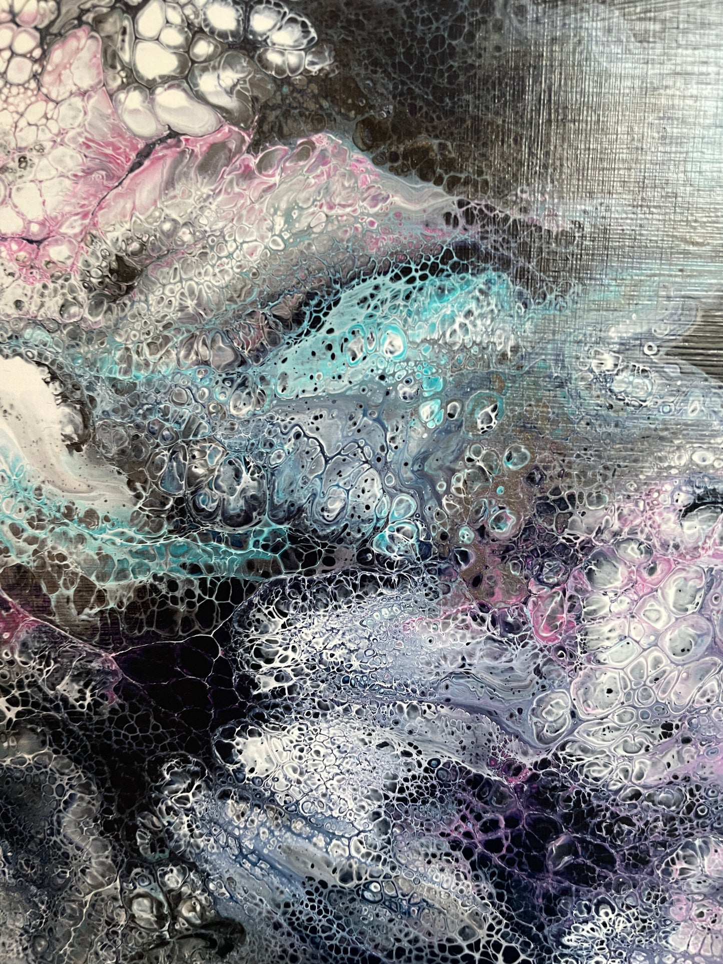 Breath - Original abstract acrylic painting - 12" (30cm) x 12" (30cm) x 0.7" (1.9cm)